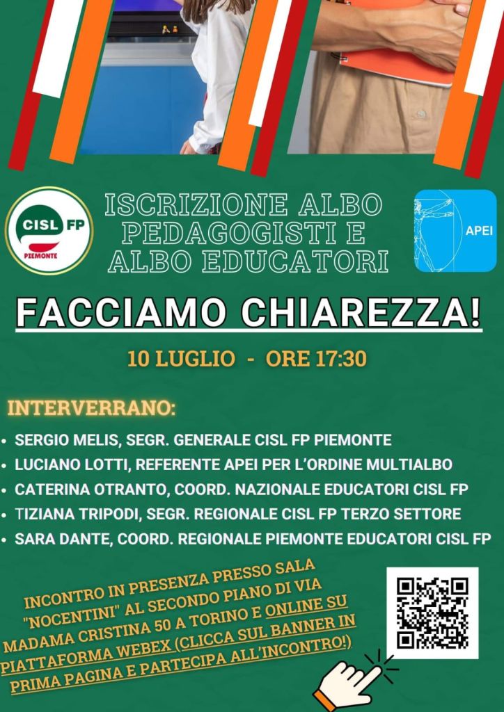 Iscrizione Albo Pedagogisti e Albo Educatori – FACCIAMO CHIAREZZA!